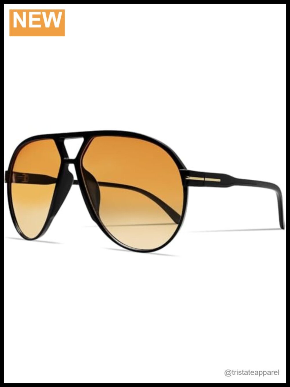 Oversized Aviator Sunglasses UV400 Tangle Free Retro 70s Trendy Shades